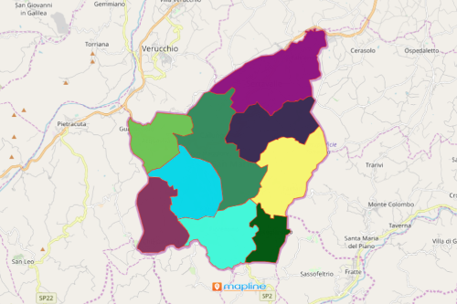Mapping Municipalities of San Marino