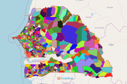 Commune Map of Senegal