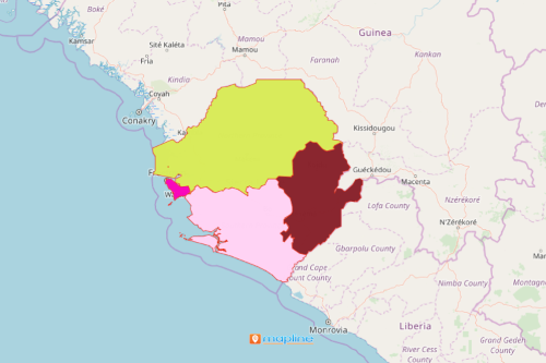 Sierra Leone Province Map