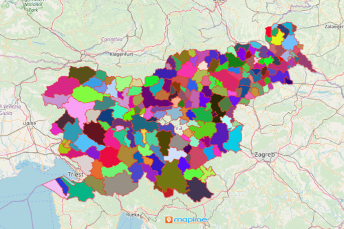 Mapping Slovenia Municipalities