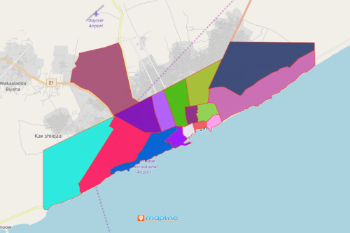 Mapping City Districts of Somalia