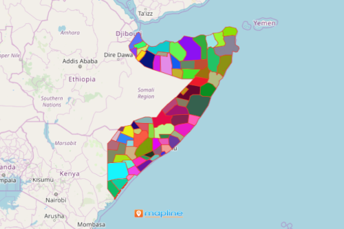 Somalia District Map