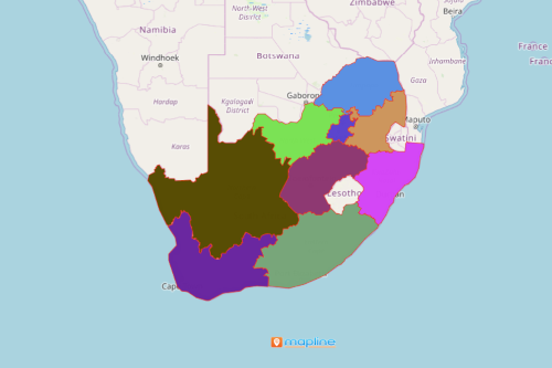 Mapping South Africa Provinces
