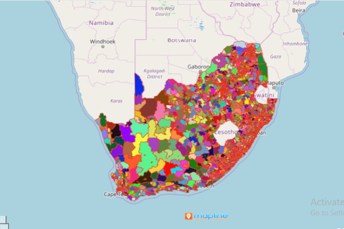 South Africa Ward Map