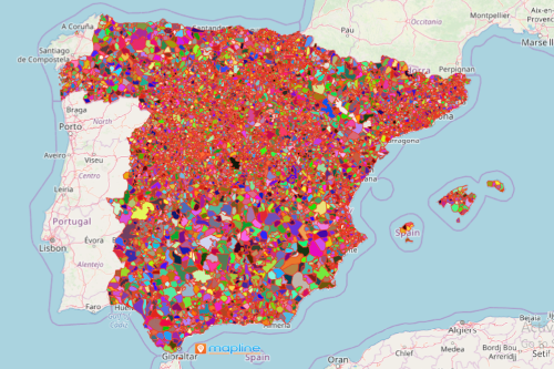 Map of Municipalities of Spain