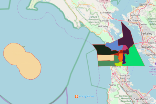 Mapping USA Supervisorial Districts