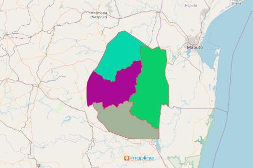Swaziland Region Map