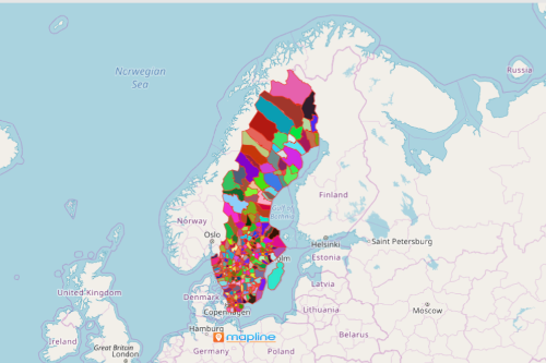 Map of Sweden