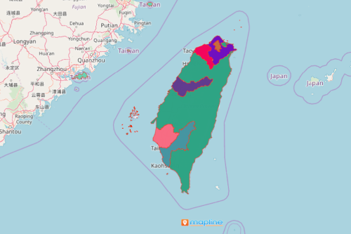 Taiwan Province Map