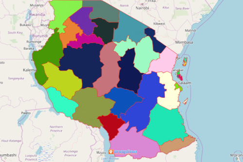 Tanzania Region Map