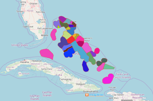 The Bahamas District Map