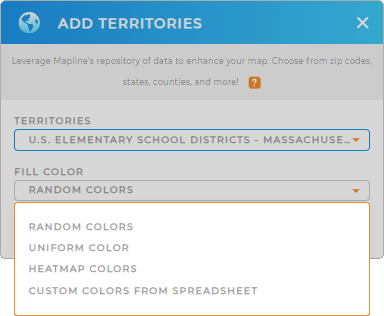 Color Styles for US School Districts