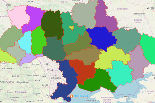 Ukraine Region Map