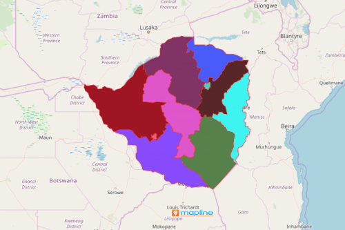Zimbabwe Province Map
