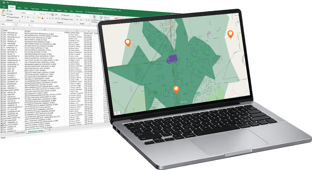 Analyze new locations with drive time polygons