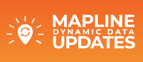 blog post featured image: light bulb with the mapline logo inside. Text: mapline dynamic data updates