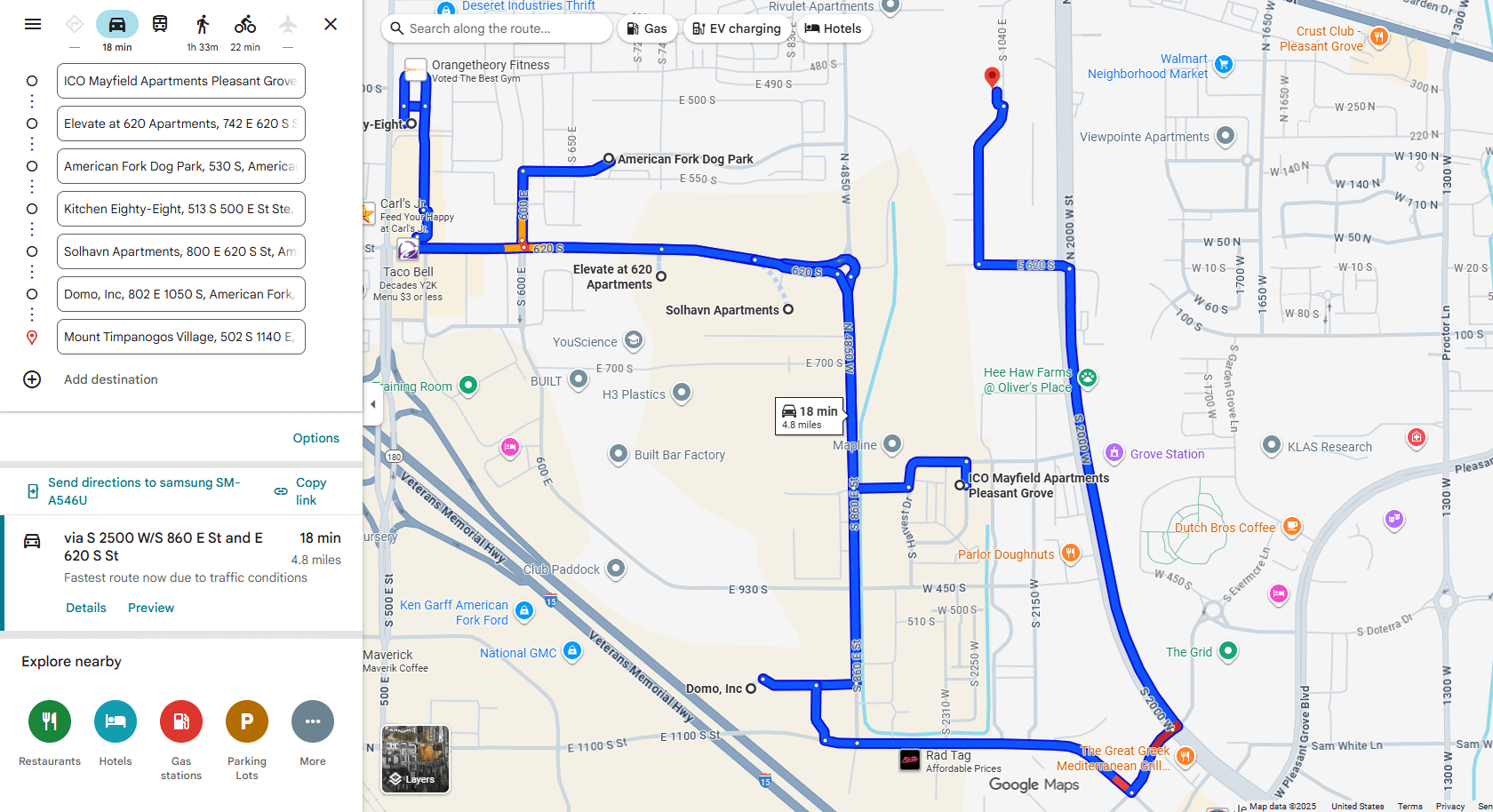 Bulk routing challenges in Google Maps