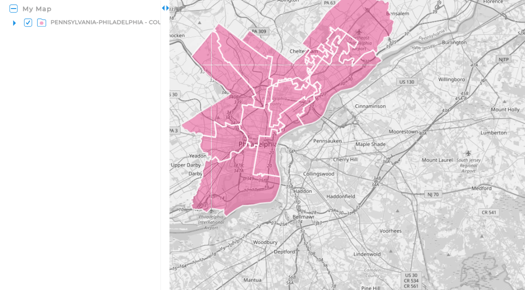 Create a city council district map in Mapline