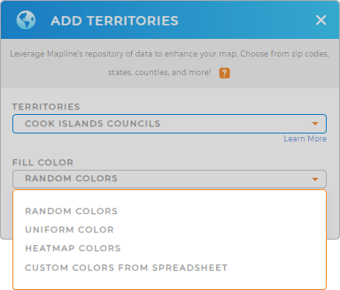 Color-code your Cook Islands councils  territory map in seconds