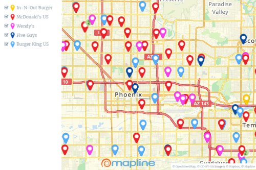 Map With Multiple Pins Create A Map With Custom Map Pins, Create Colored Pins On A Map