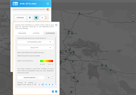 Customize your map pins