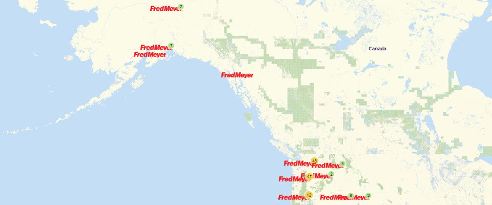 Fred Meijer Trail Map   Data Sets 960 Fred Meyer Locations Clustered 