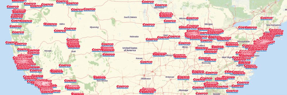 costco locations in usa map Costco Locations Map costco locations in usa map