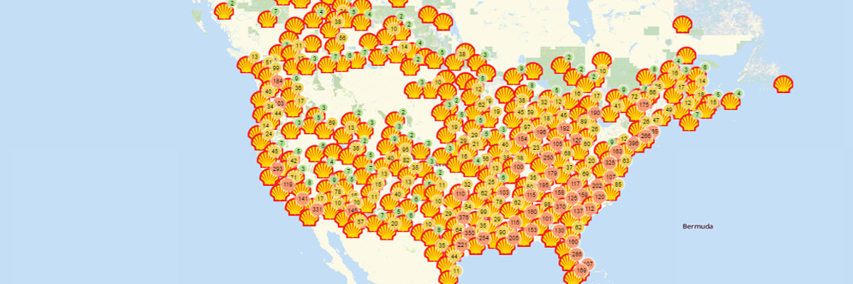 Shell Gas Station Locations Map