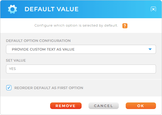 Use custom text as a default answer in Mapline forms