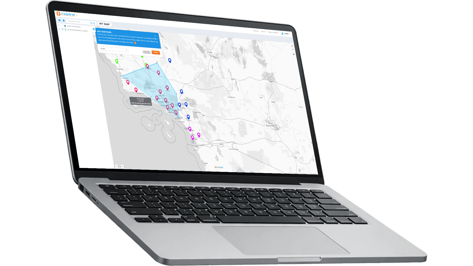 Turn a pin map into a powerhouse with Mapline