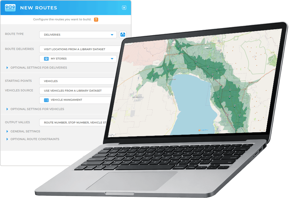 Improve service reach with drive time polygon maps
