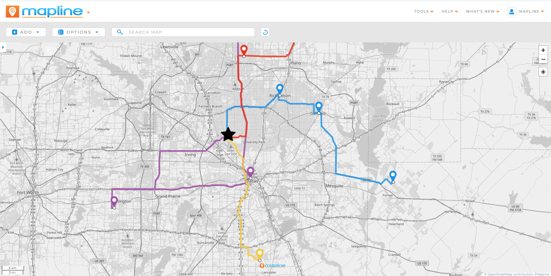 Map Scheduling Tools