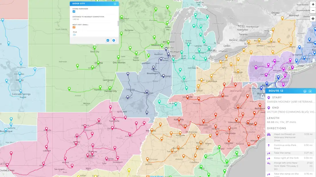 Scale routes and keep up with your growing business with mapline
