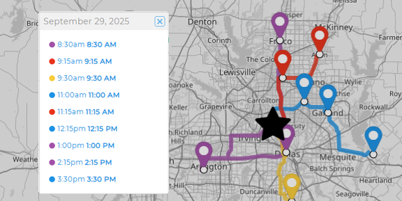 Geo Scheduling and Appointment Routing