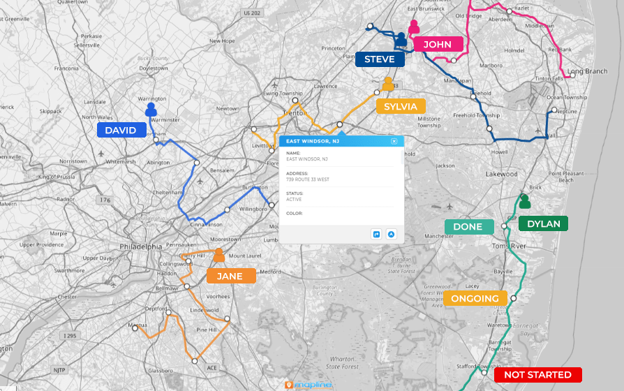 See technician availability in real time with mapline geo scheduling