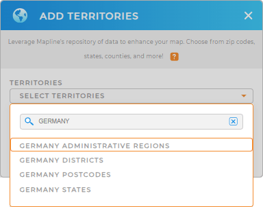 Add Georgia regions to your map in Mapline