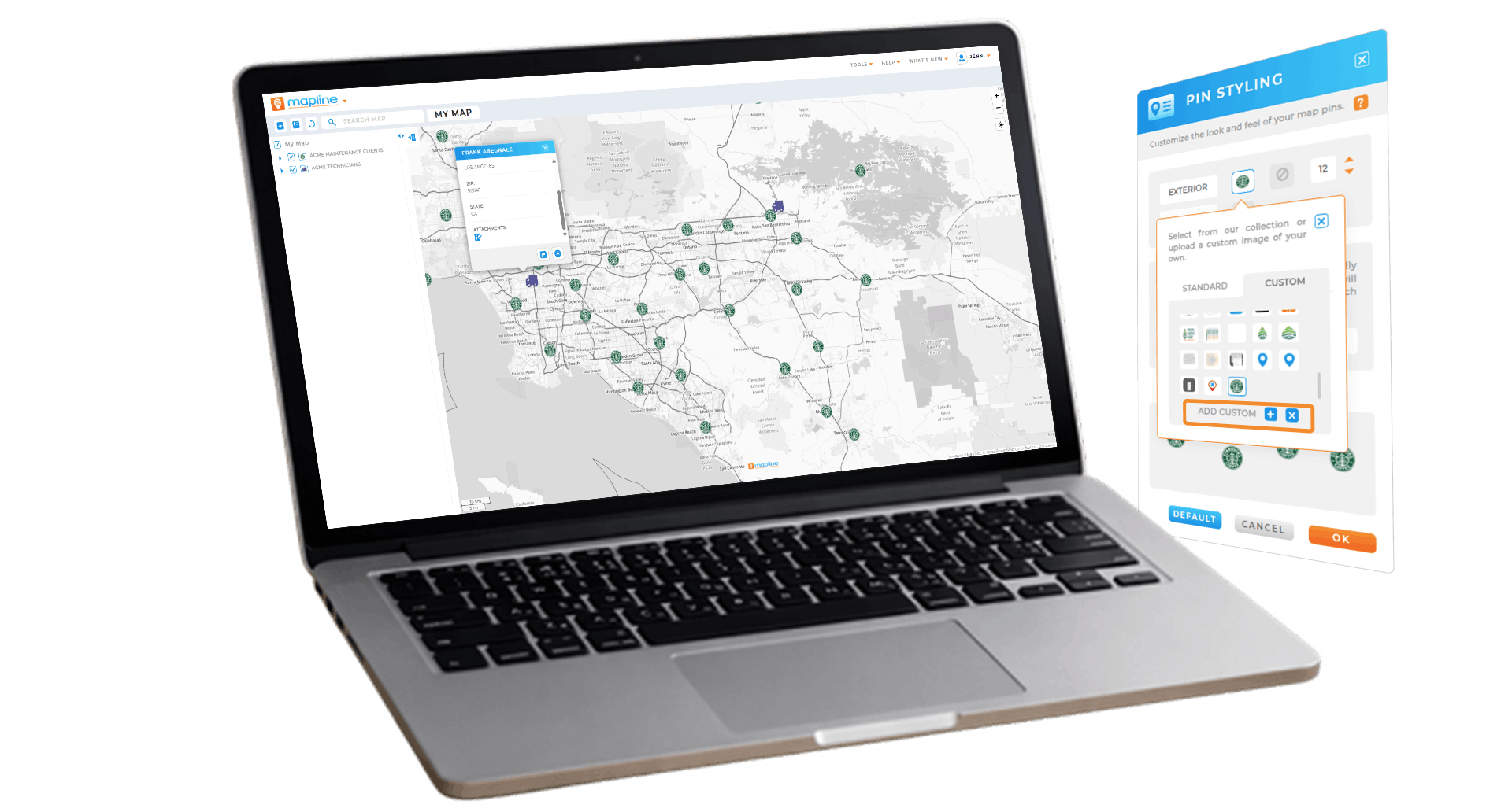 How to add images as map pins