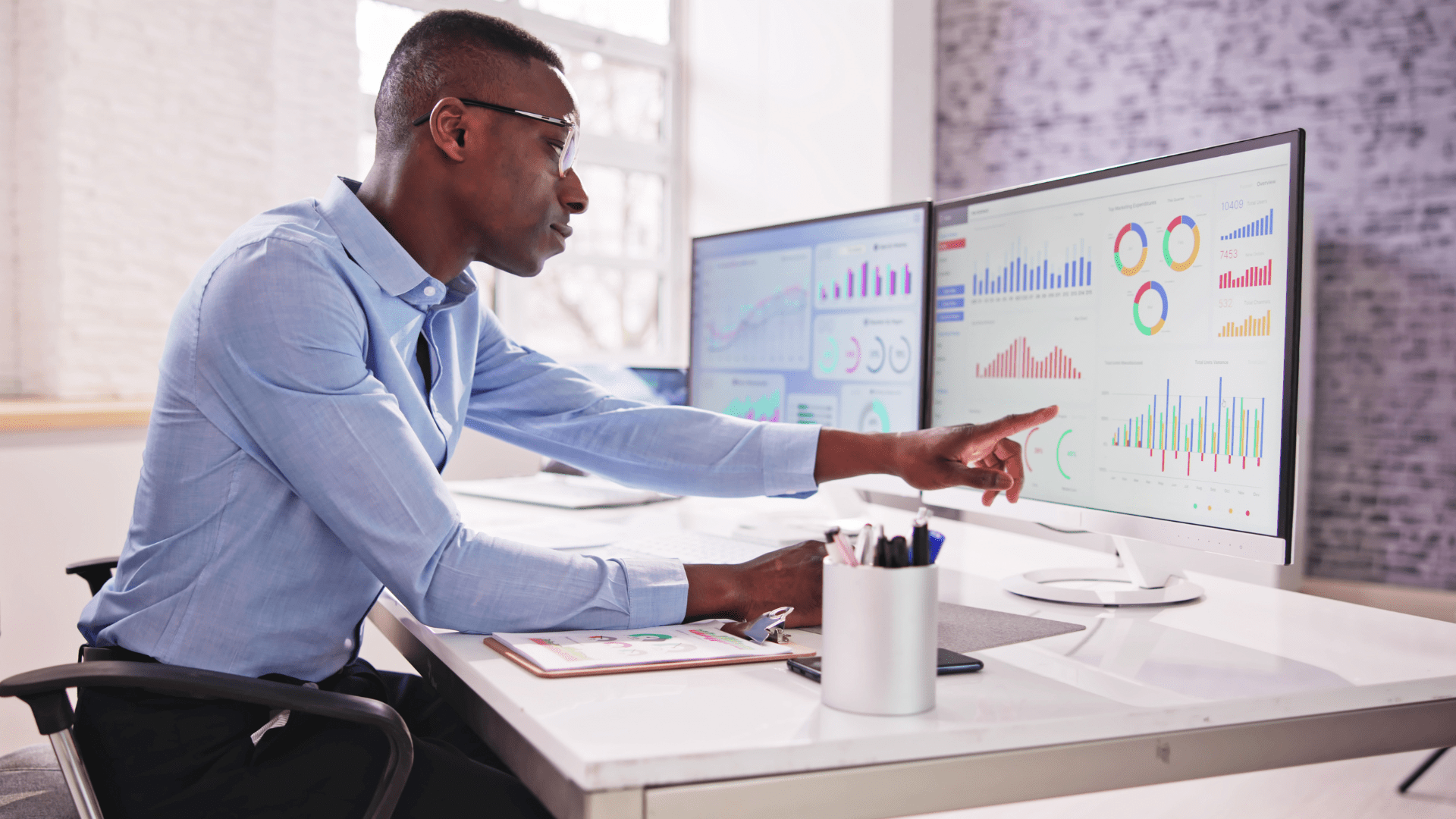 Drive accountability and results with interactive dashboards