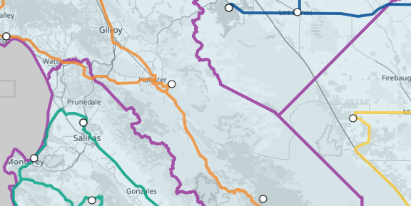 Routes in each Territory