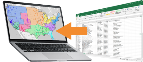 Make a map from Excel data in seconds with Mapline