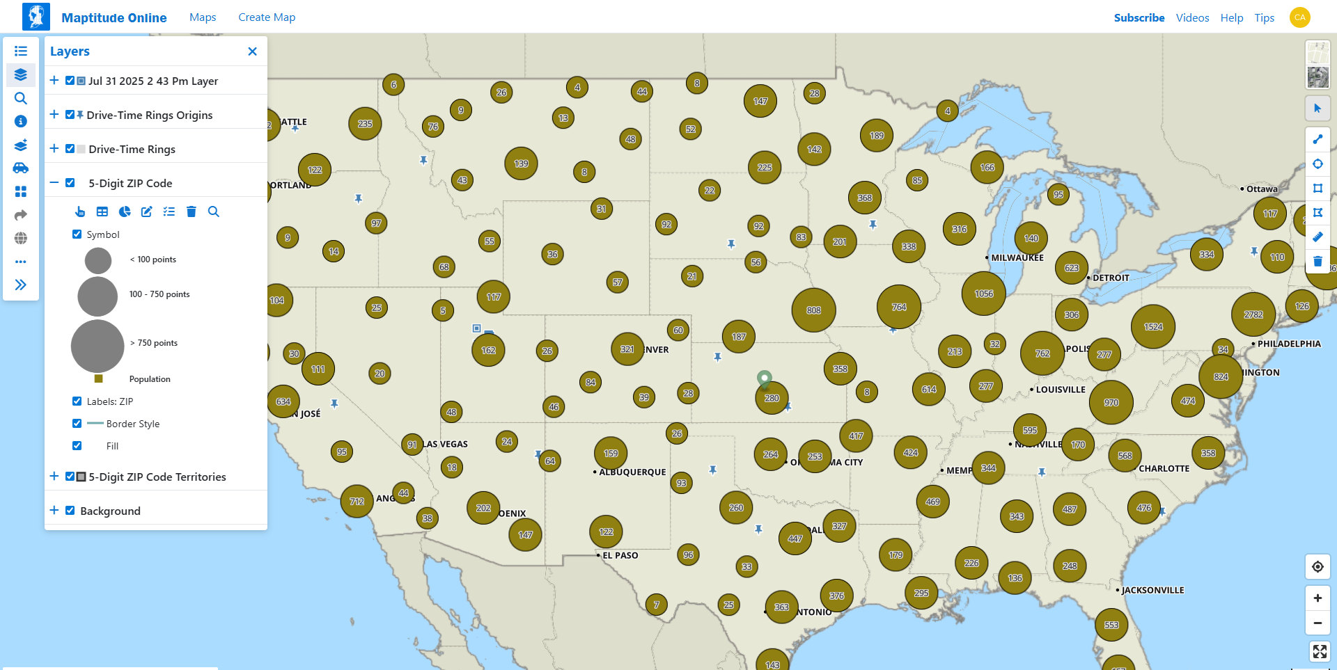 Maptitude Map