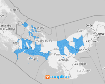 Map of Panama townships
