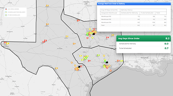 Real time delivery reports