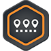Orange route icon