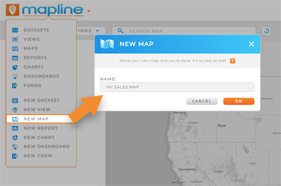 Create instant customer maps and manage your sales territories
