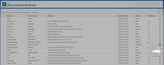 Salesforce Edit Connected App