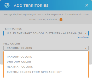 Map of U.S. school districts