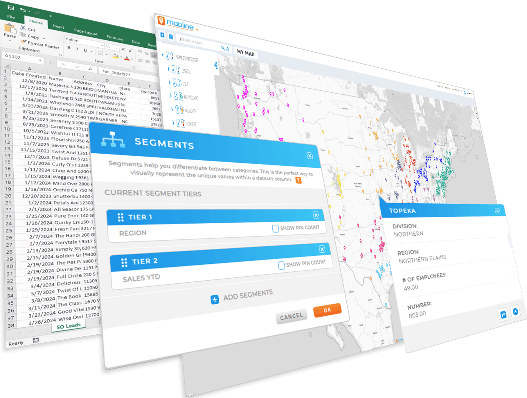 Segment Map Pins into Groups