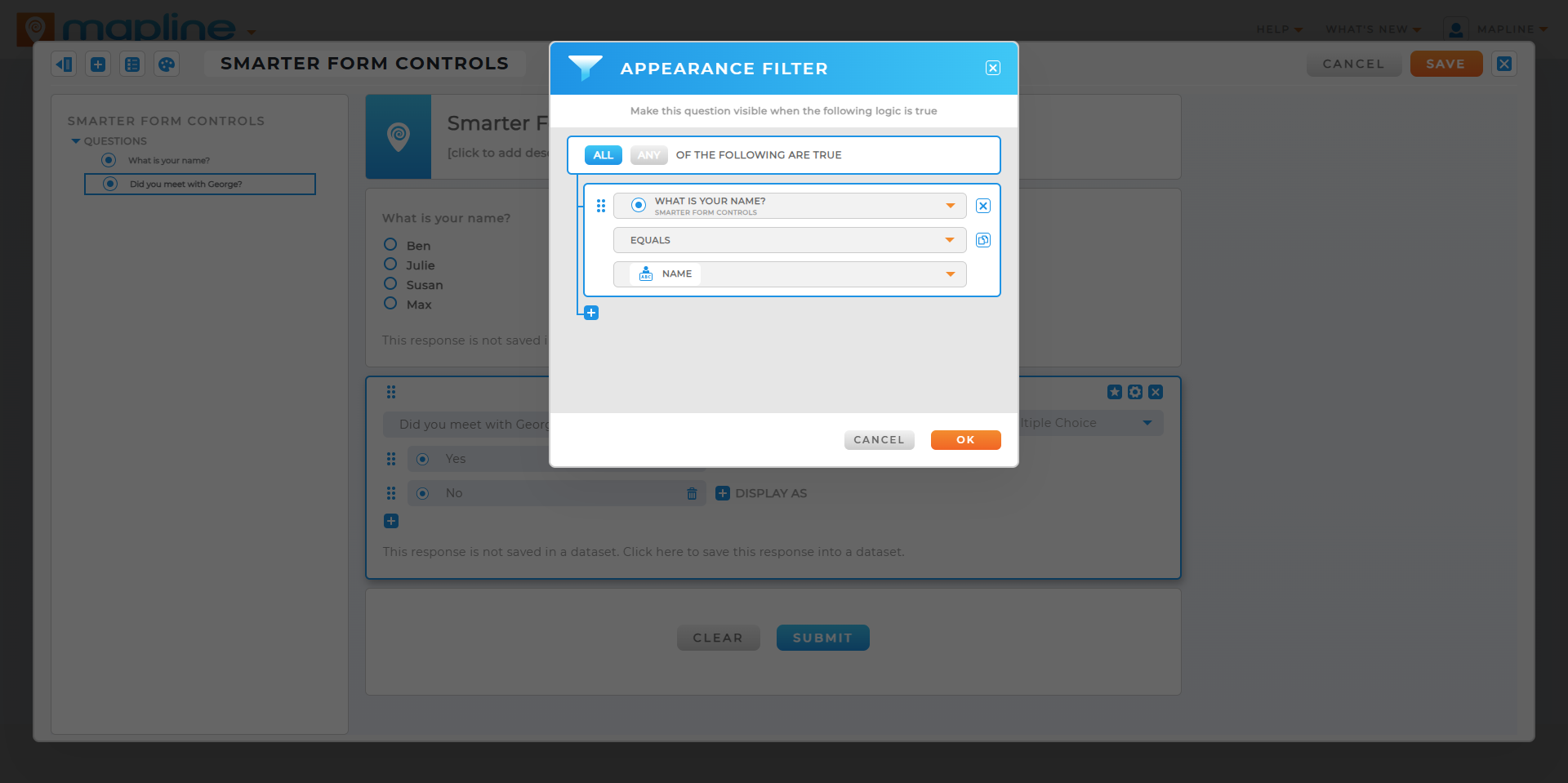 Form Visibility Controls
