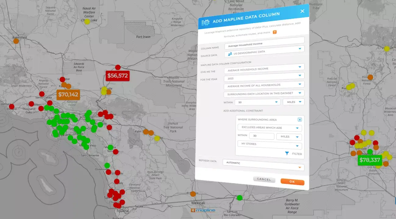 spot trends with mapline's heat maps